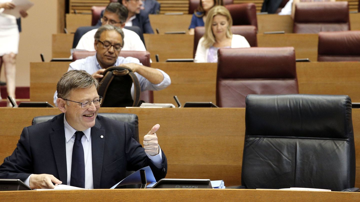 El 'president' valenciano y líder del PSPV, Ximo Puig, el pasado 6 de julio en el pleno de Les Corts. (EFE)