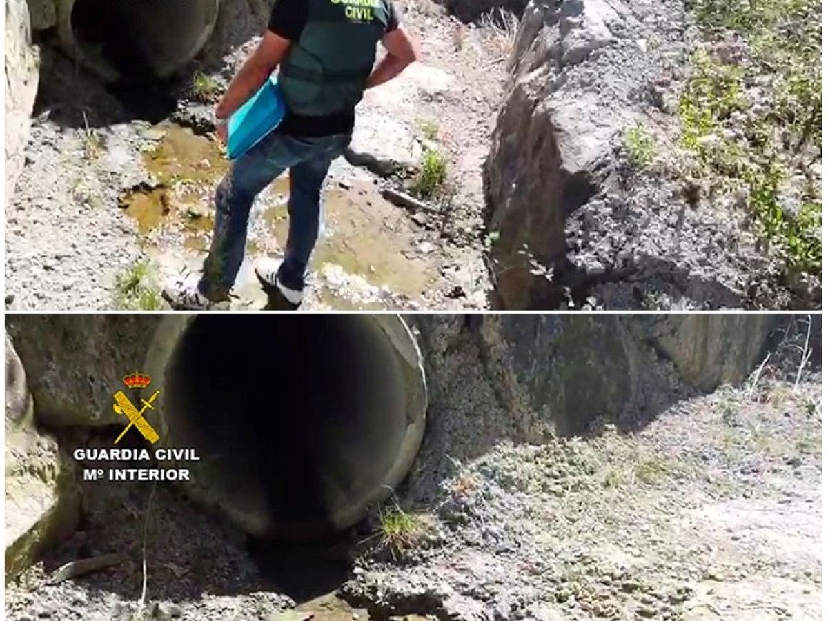 Foto: Cuatro investigados por el vertido de amoniaco al río Oria (Guardia Civil)