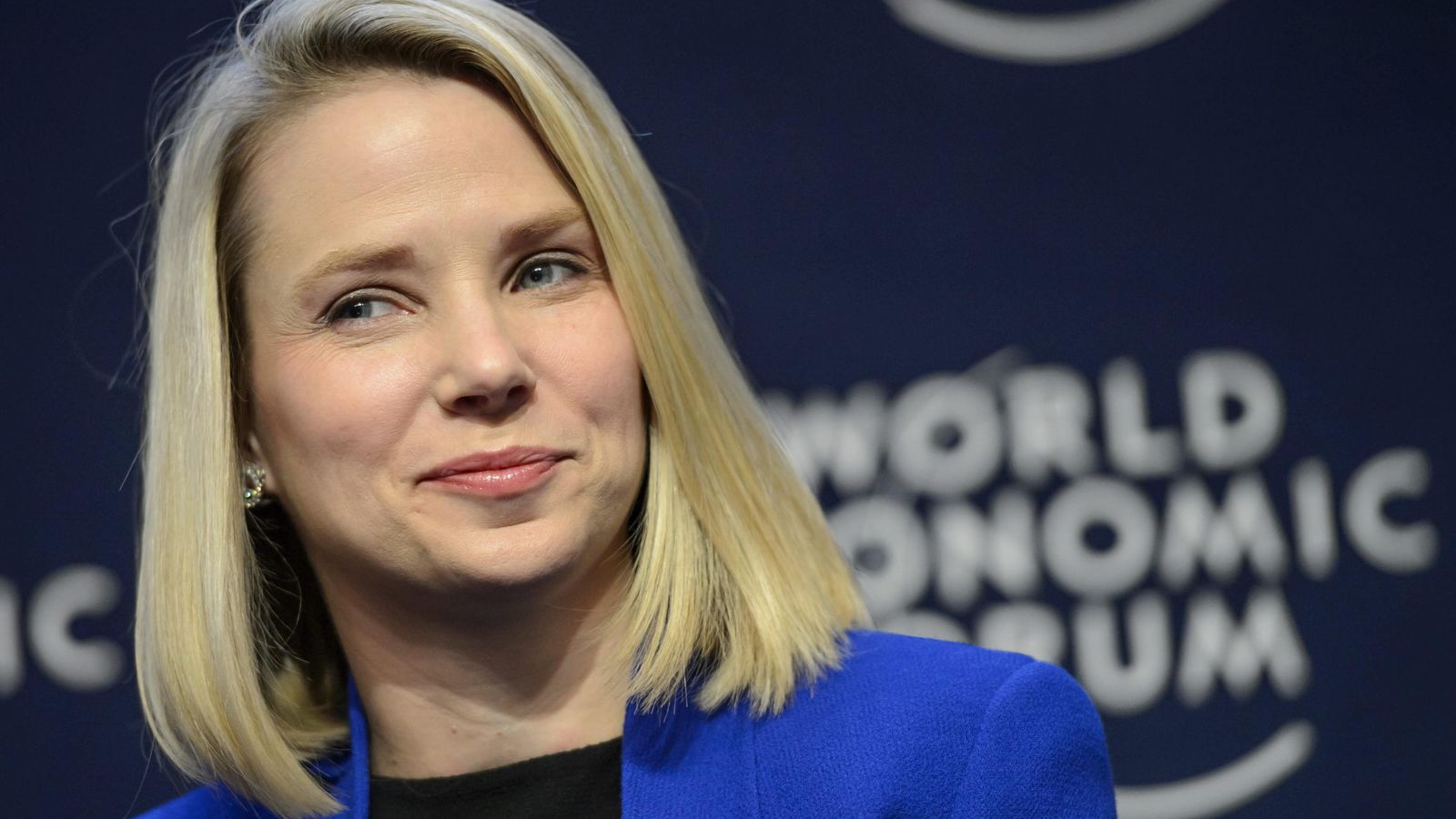 Foto: La consejera delegada de Yahoo durante el último Foro Económico Mundial celebrado en Davos (Fotografía: Reuters).