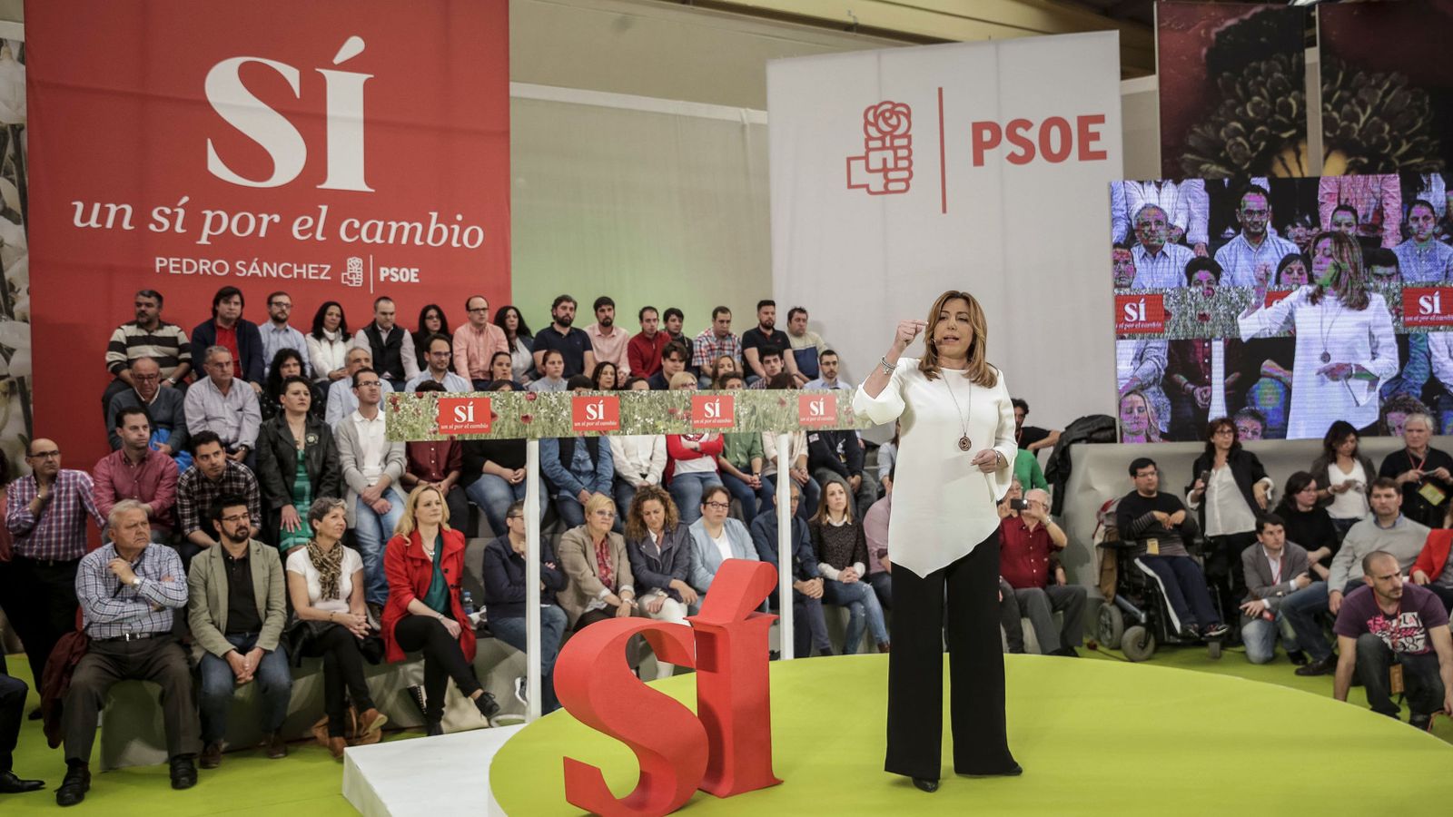Foto: La presidenta de Andalucía, Susana Díaz, durante su intervención. (EFE)