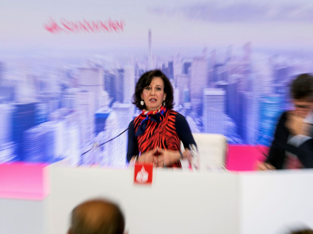 Foto: La presidenta de Banco Santander, Ana Patricia Botín, en un acto de la compañía. (EFE)