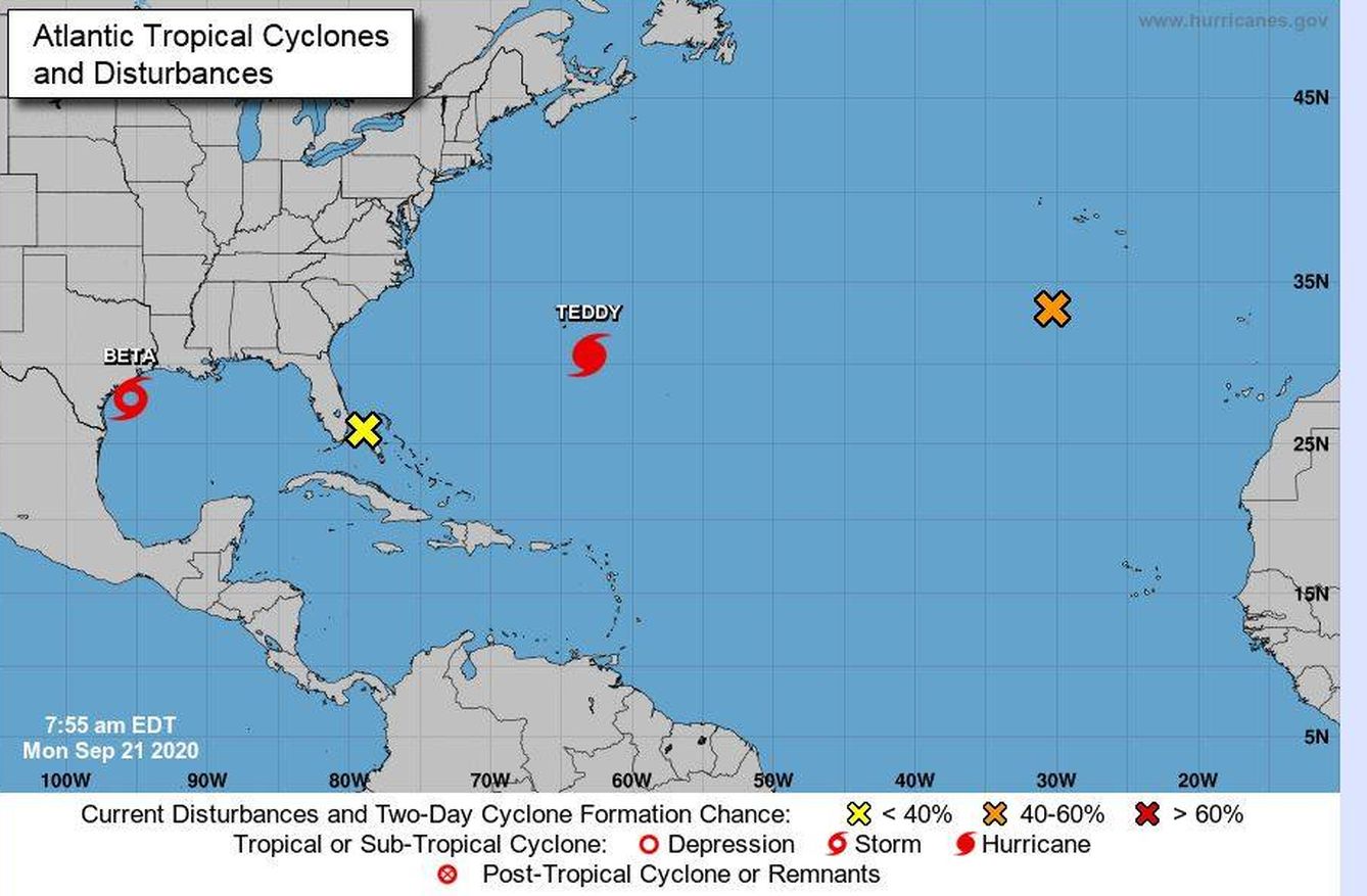 La tormenta tropical Beta afecta a Texas (NHC)