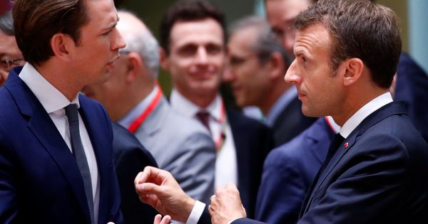 Foto: Sebastian Kurz y Emmanuel Macron. (Reuters)