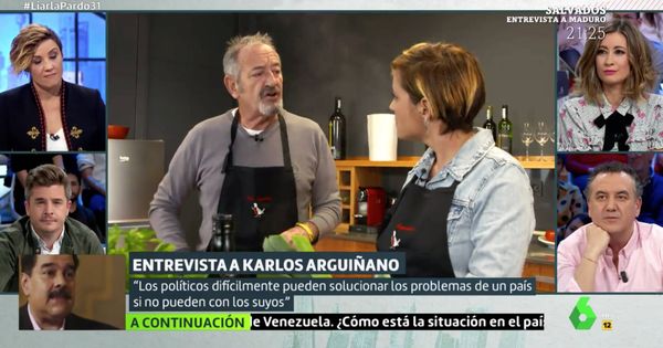 Foto: Cristina Pardo entrevista a Karlos Arguiñano en 'Liarla Pardo'. (Atresmedia)