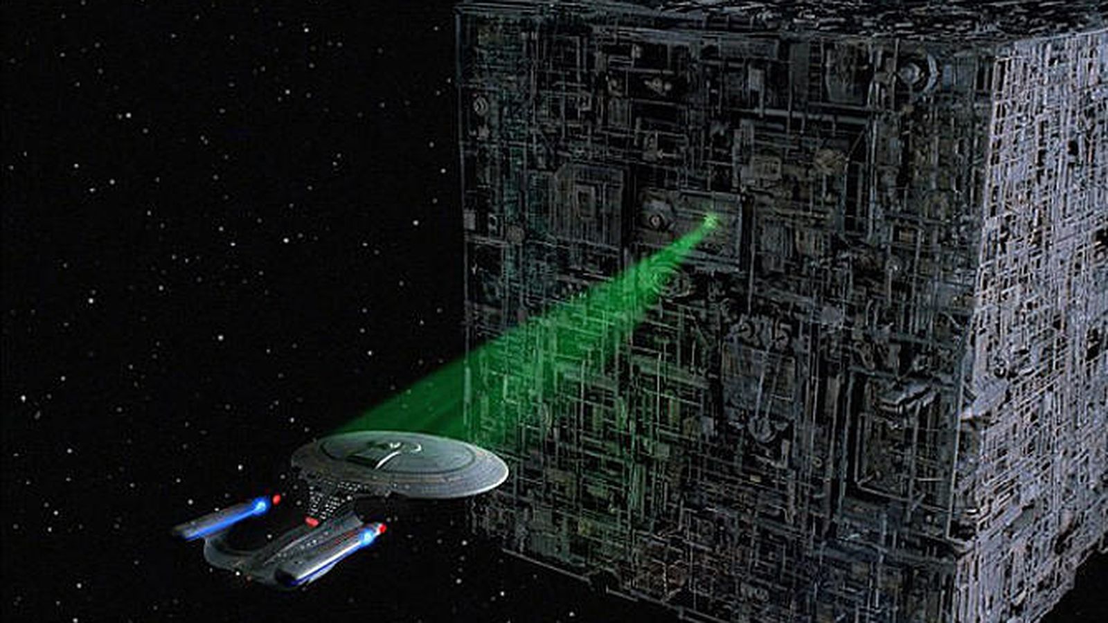 Foto: Un rayo tractor permite mover las naves en Star Trek. / © CBS