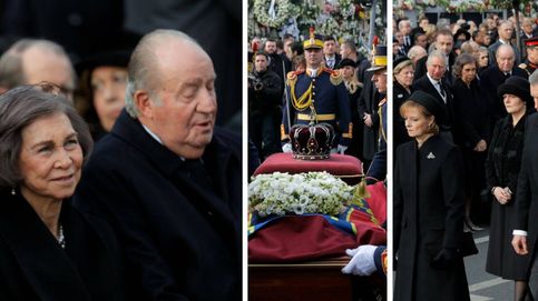 Juan Carlos y Sofía, en el funeral de estado de Miguel I de Rumanía