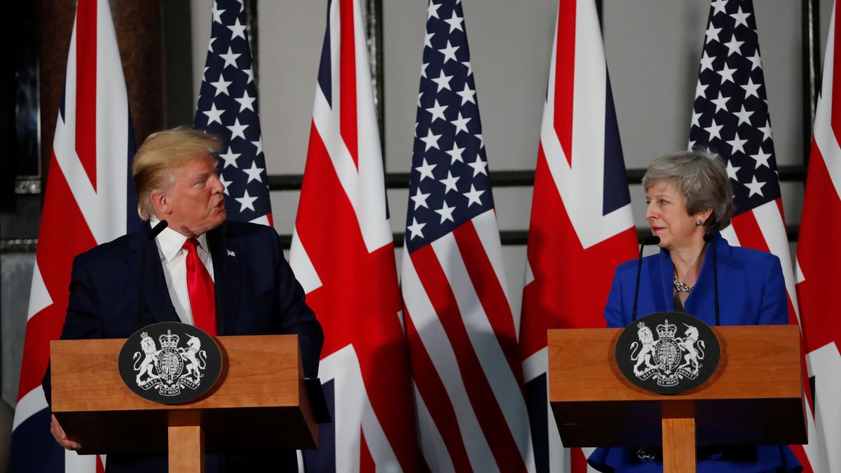 Trump ve un "potencial tremendo" en el futuro pacto comercial con el Reino Unido
