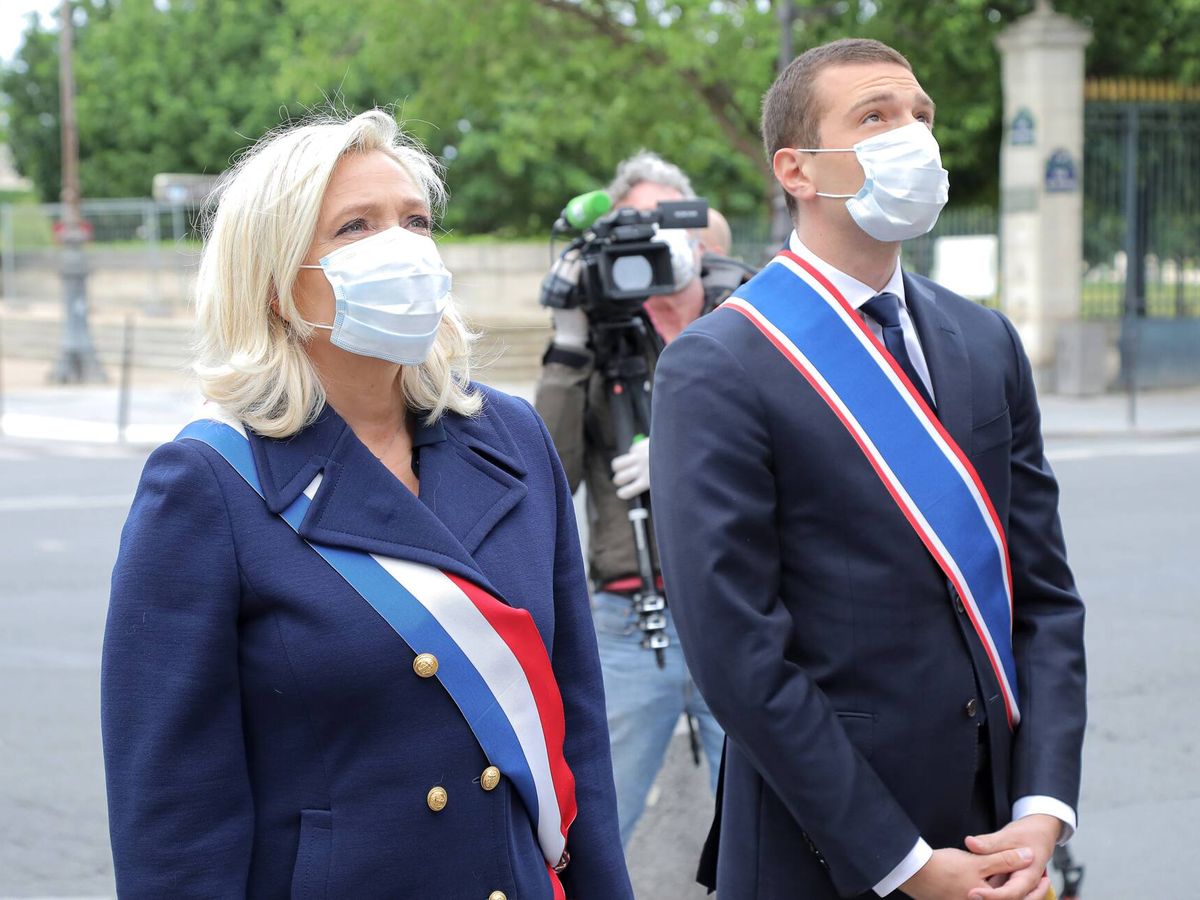 Foto: Marine le Pen y Jordan Bardella. (Rassemblement National)