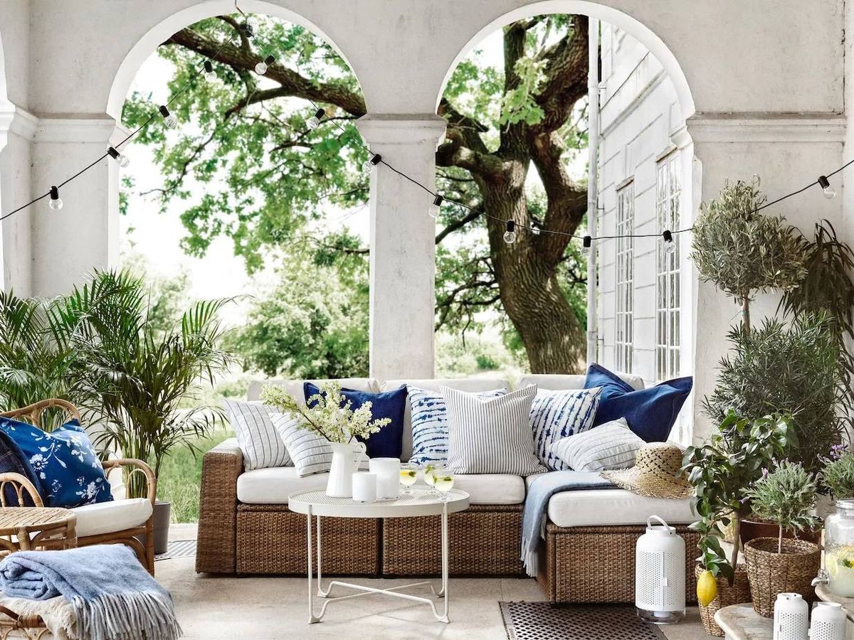 Foto: Con estos sofás de Ikea puedes disfrutar de tu terraza o jardín. (Cortesía)