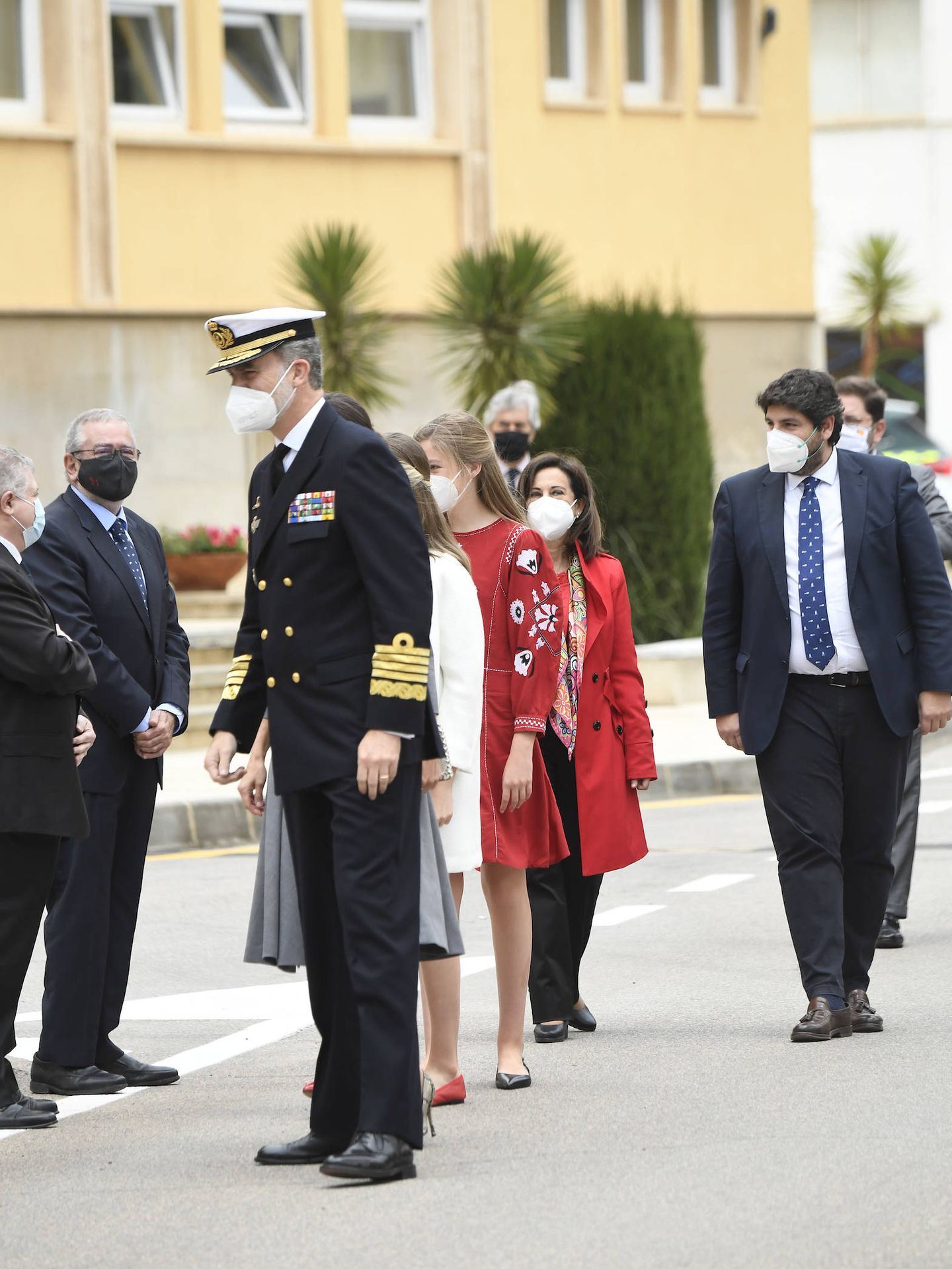 La familia real, este jueves en Cartagena. (Limited Pictures)
