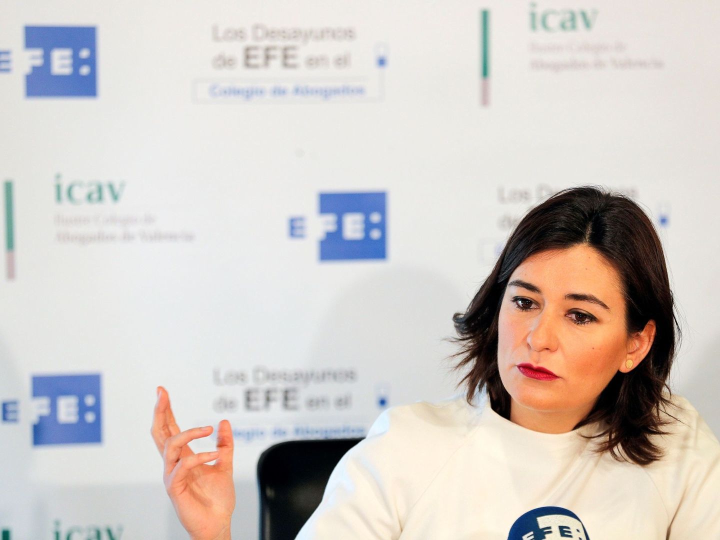 La 'consellera' valenciana de Sanidad, la socialista Carmen Montón. (EFE)