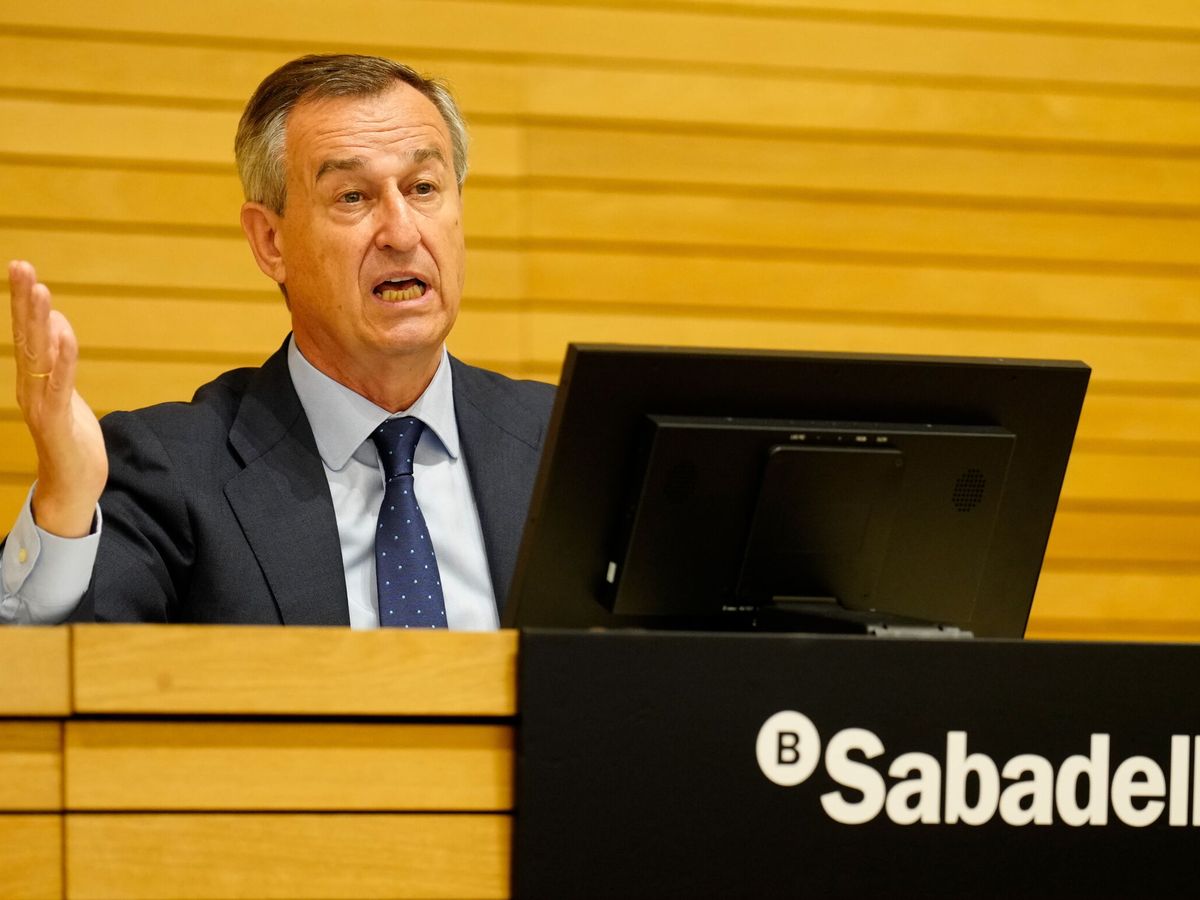 Foto: César Gónzalez-Bueno, CEO de Sabadell. (EFE/Enric Fontcuberta)