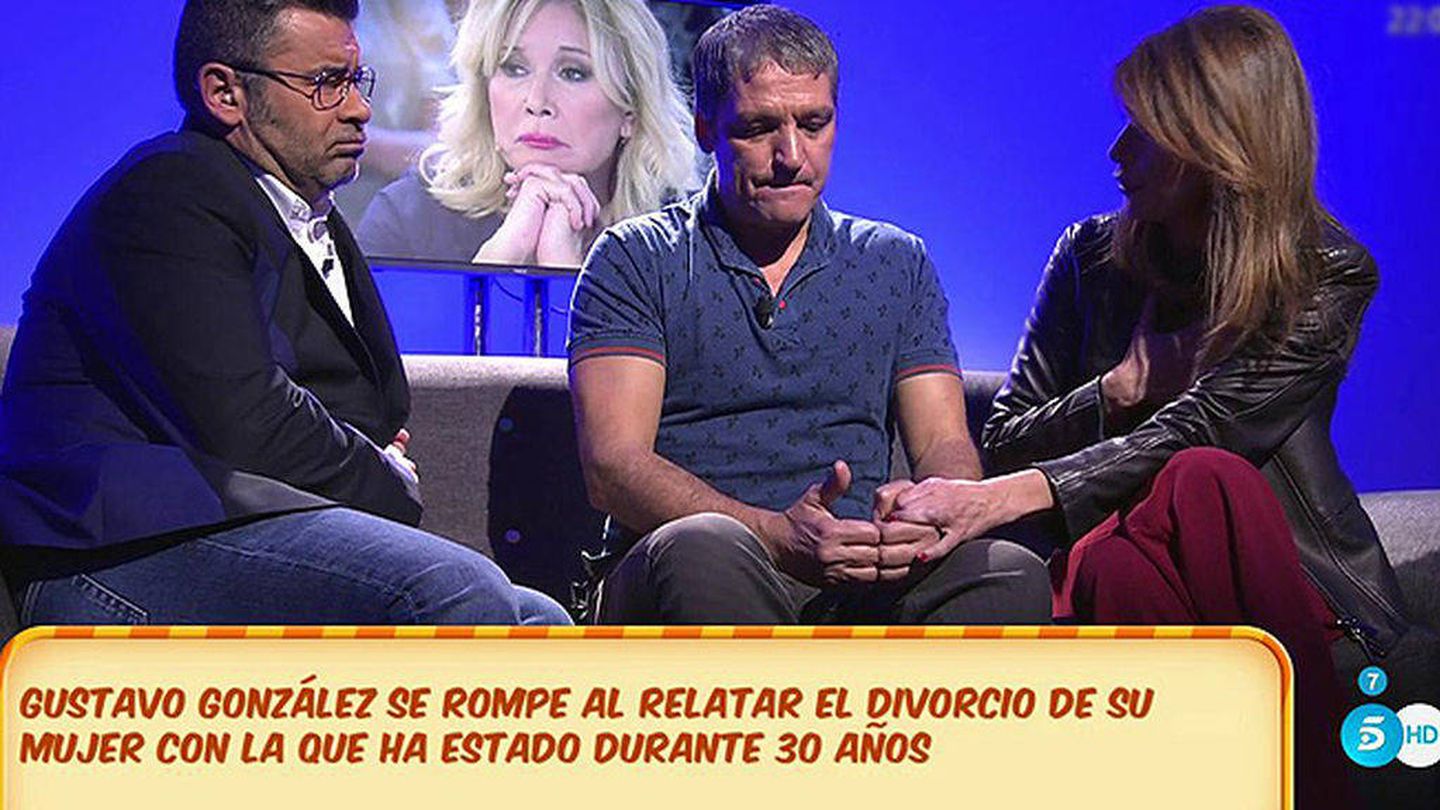 Gustavo González contando por primera vez su drama familiar en 'Sálvame'.