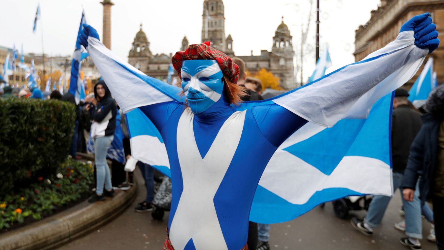 Foto de archivo de una manifestación pro independencia de Escocia. (Reuters)