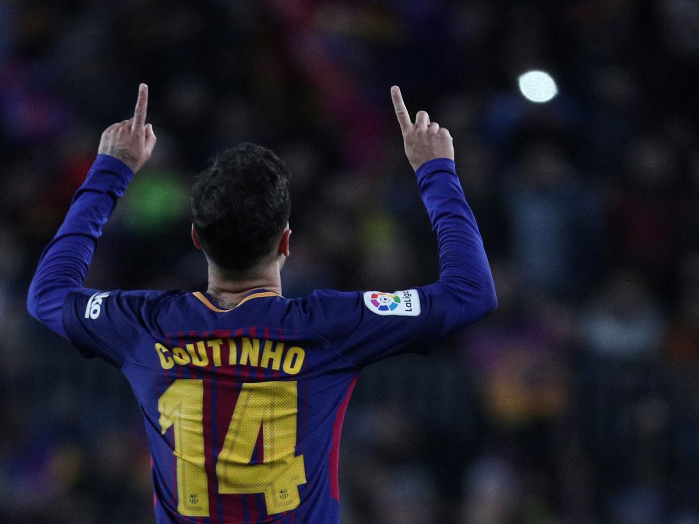 Coutinho marcó el quinto gol del Barcelona contra el Girona. (Reuters)