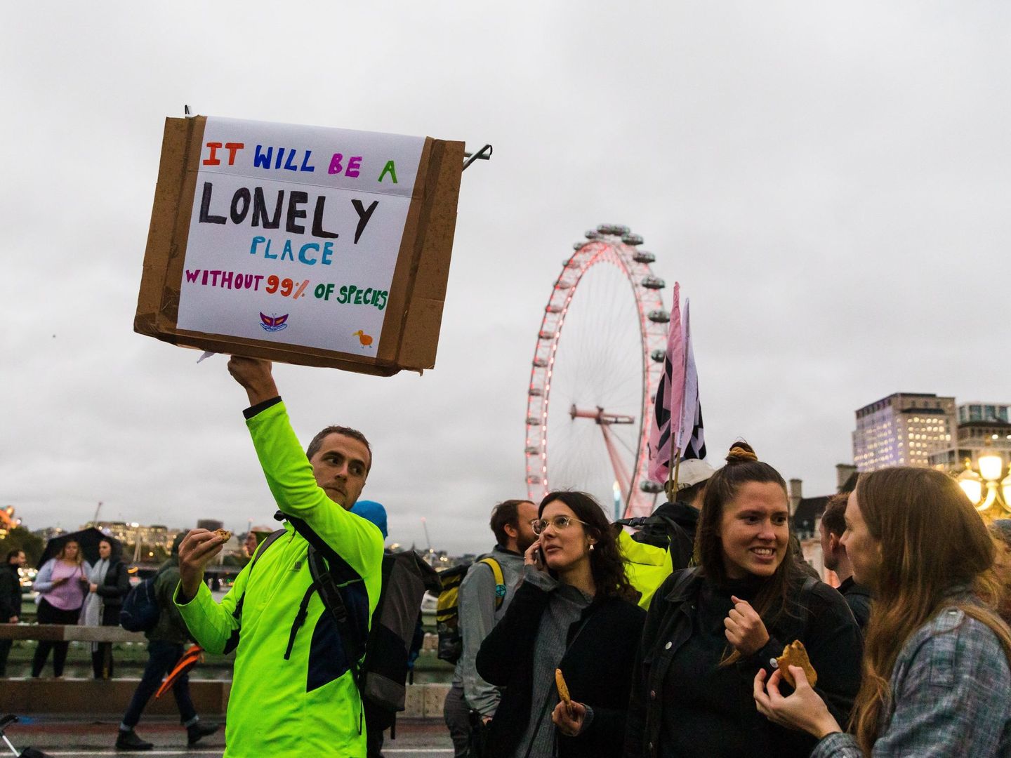 Protestas por el cambio climático en Londres. (Reuters)