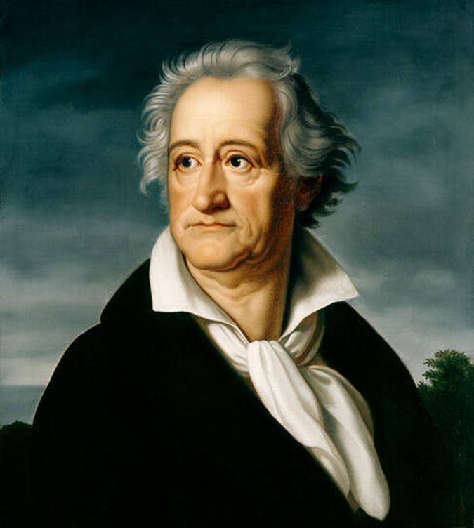 Goethe, pintado por el artista Carl Wilhelm Kolbe (1759-1835).