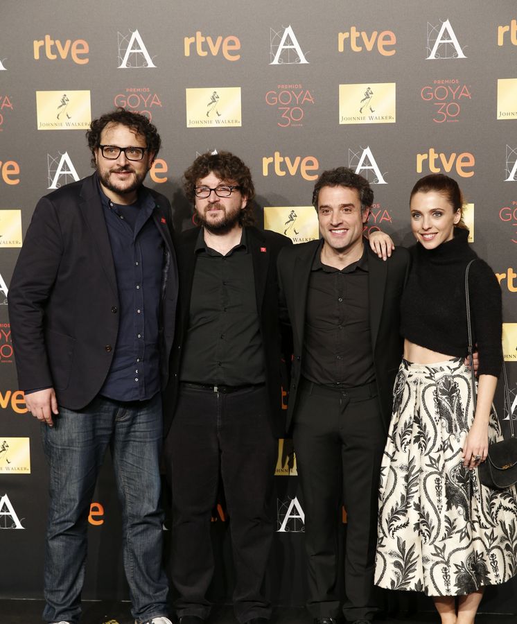 Foto: Guzmán y Dolera en la fiesta de los nominados de los Goya (Efe)
