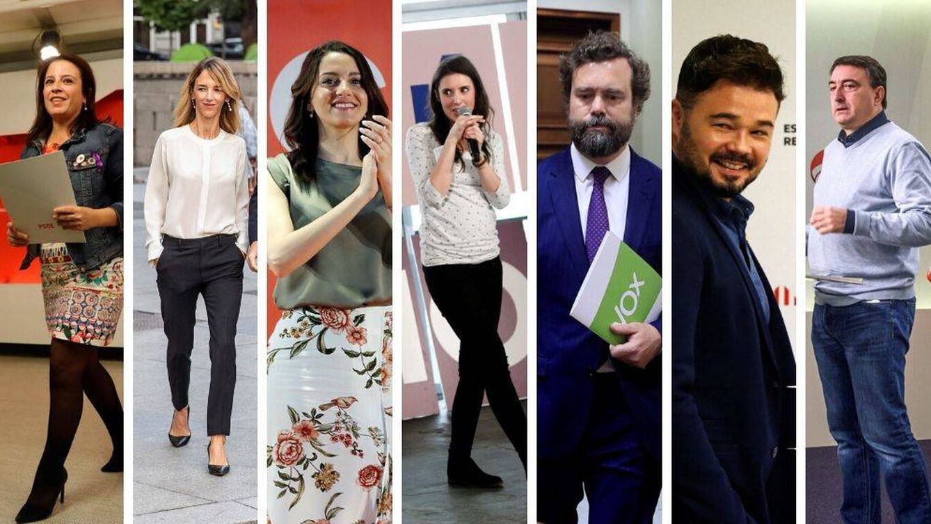 Los siete portavoces del debate a siete de TVE