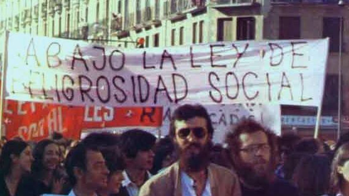 Manifestación contra la Ley de Peligrosidad Social aprobada en 1970