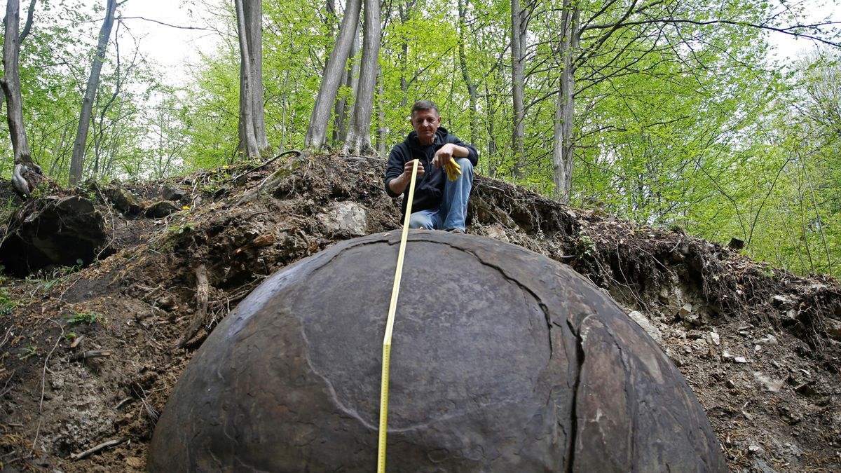 Esta esfera gigante ha aparecido en medio de un bosque pero nadie sabe qué es