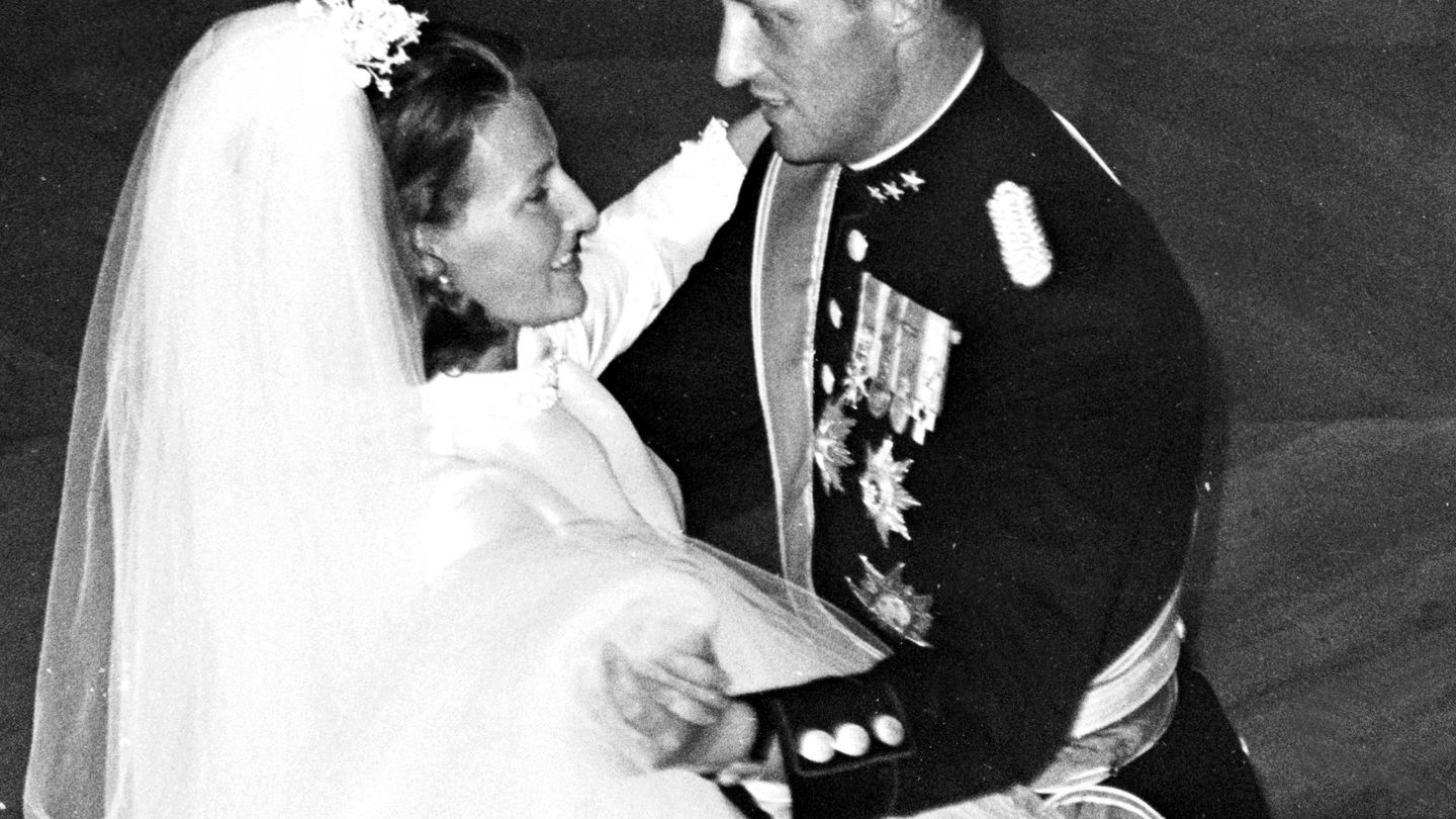 Harald y Sonia, durante su boda. (Cordon Press)