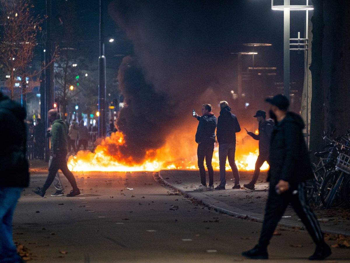 Foto: Protestas en Rotterdam. (EFE)
