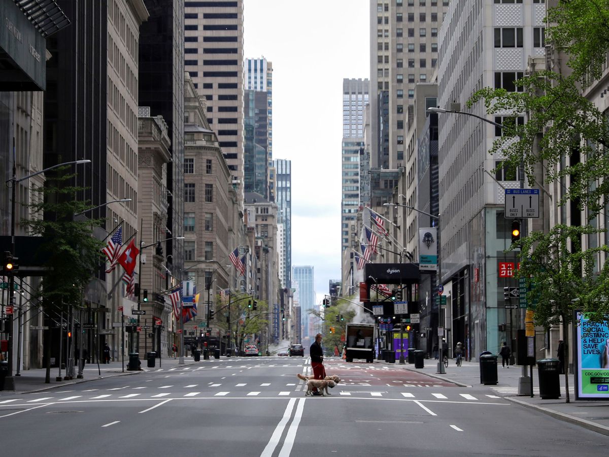 Foto: La Quinta Avenida de Nueva York, vacía. (Reuters)