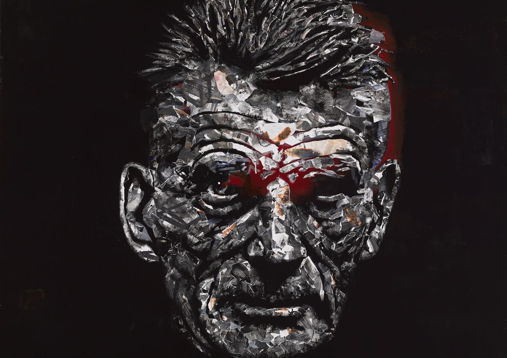 Foto: Fragmento del retrato de Beckett de Daniel Merlín, ganador del Premio BMW de Pintura 