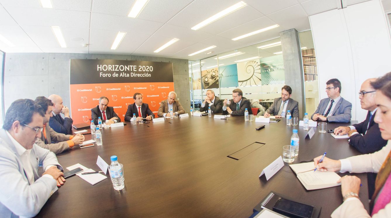 Gortázar, presidiendo el evento 'Horizonte 2020' organizado por El Confidencial. (Jorge Álvaro Manzano)