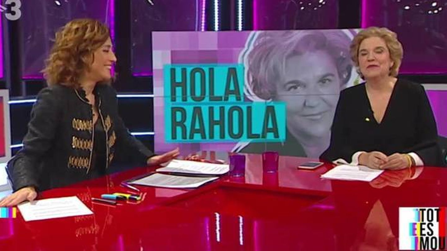 Helena García Melero y Pilar Rahola, en el espacio 'Hola Rahola' de 'Tot es mou'. (TV3).