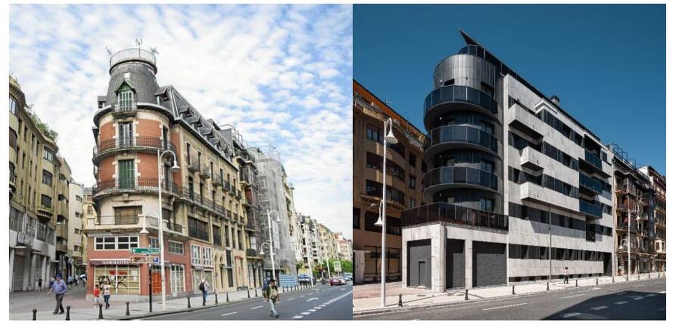 El antes y el después del edificio Miracruz. Del edificio de 1888 al de 2018.