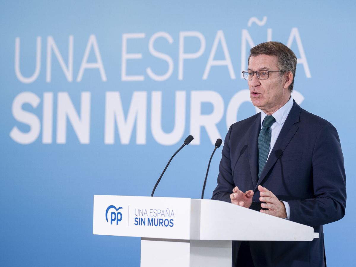 Foto: El presidente del Partido Popular, Alberto Núñez Feijóo. (Europa Press/Á. Pérez Meca)