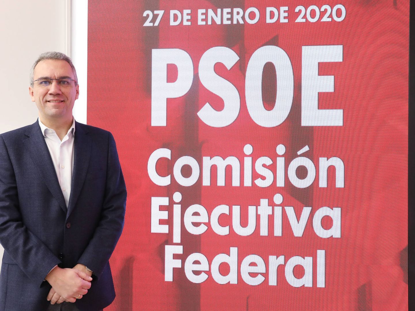 Javier Izquierdo, nuevo secretario de Sociolaboral del PSOE, el pasado lunes en Ferraz. (Inma Mesa | PSOE)