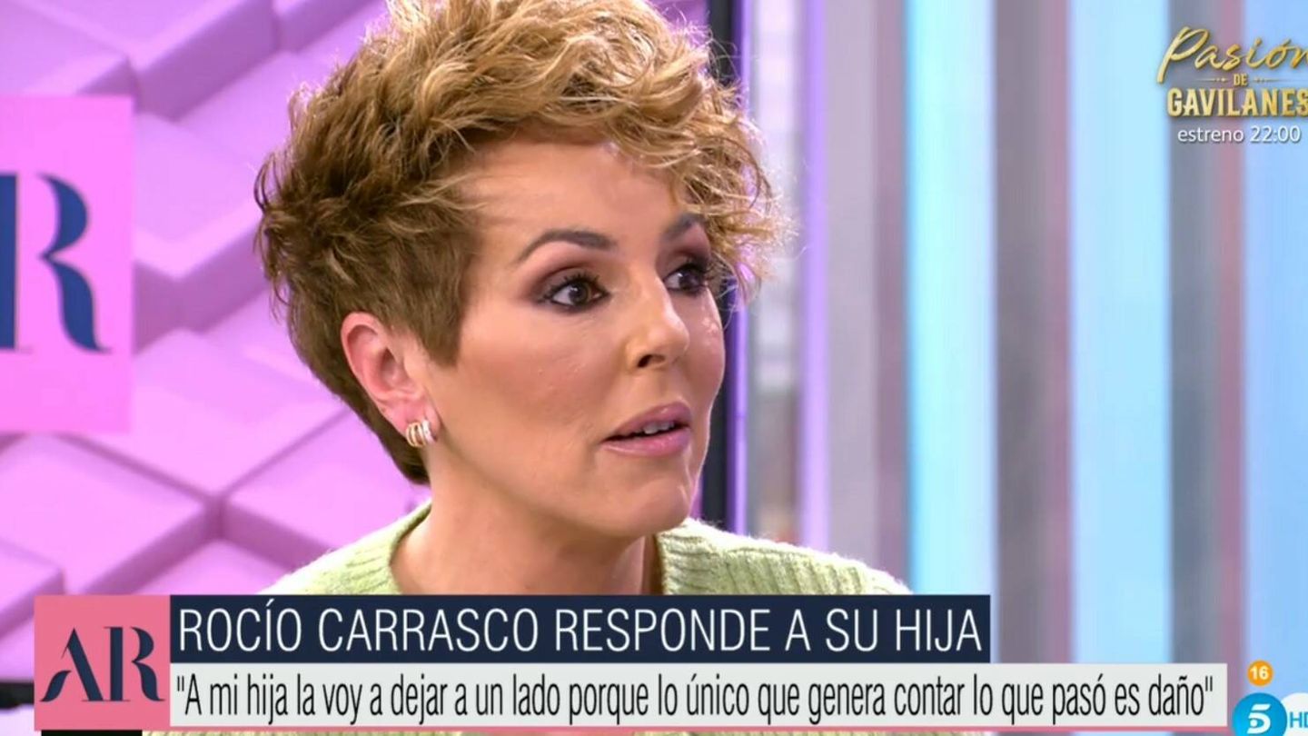 La entrevista de Rocío Carrasco en 'El programa de AR'. (Mediaset)