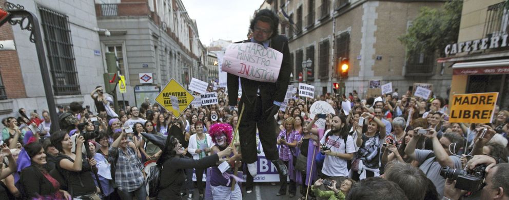 Manifestación contra la ley del aborto celebrada en septiembre en Madrid. (Efe)