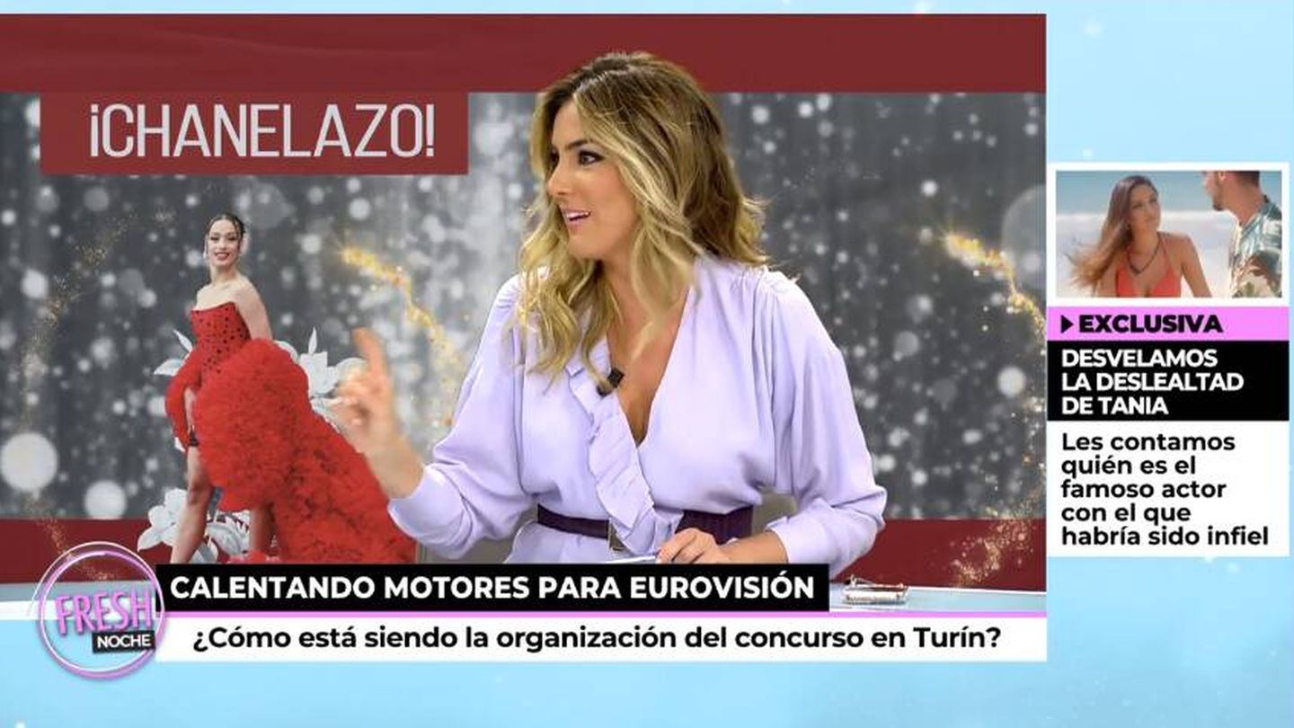 La presentadora Verónica Dulanto. (Mediaset)