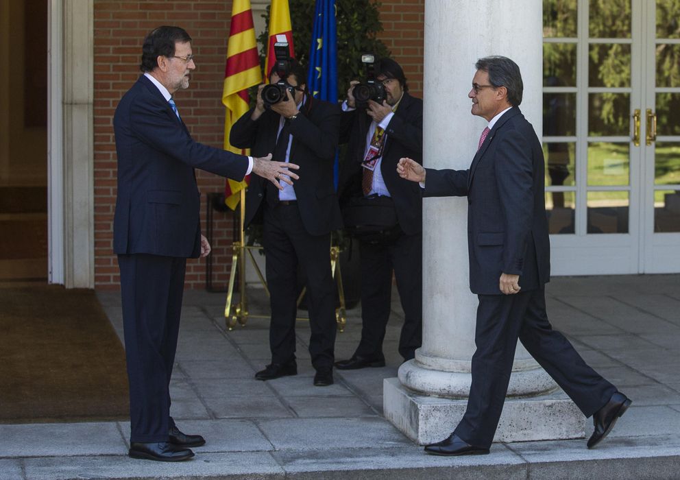 Foto: Rajoy recibe a Artur Mas en La Moncloa (GTRES).