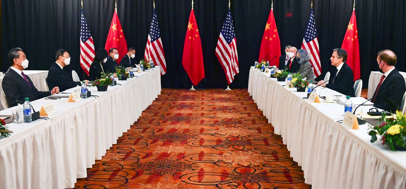 Reunión en Alaska de la Administración Biden con la china. (Reuters)