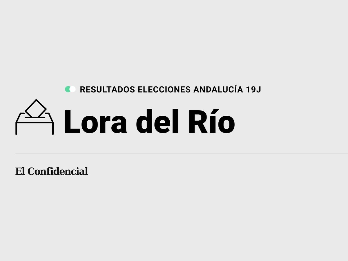 Foto: Resultados en Lora del Río, Sevilla, de las elecciones de Andalucía 2022 este 19-J (C.C./Diseño EC)
