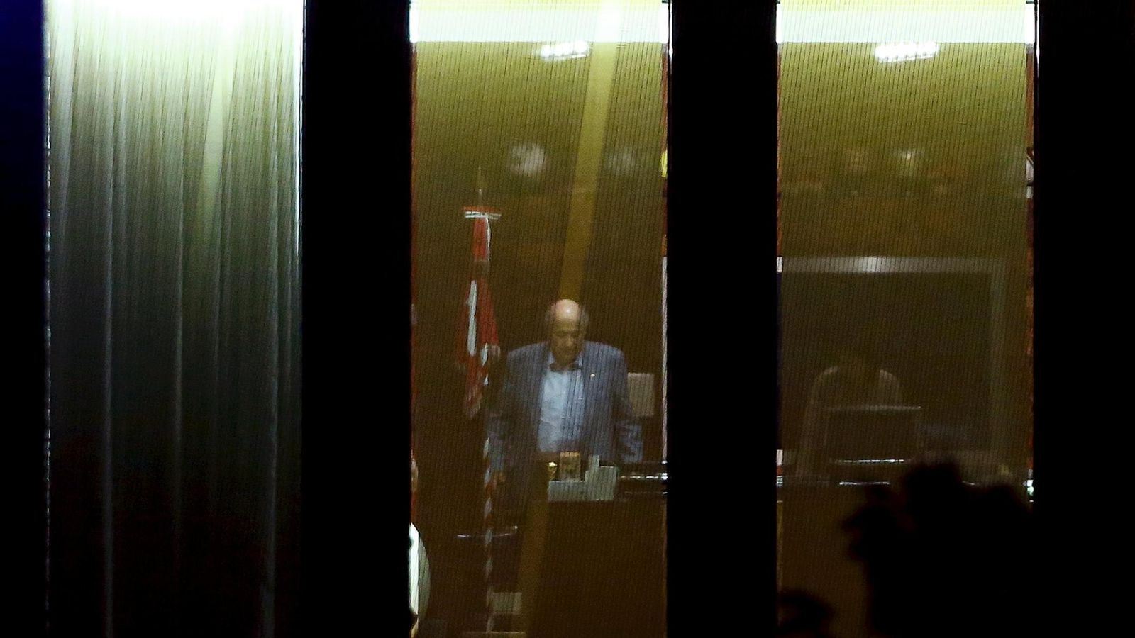 Foto: Imagen de Blatter en la sede de la FIFA tras la reunión del Comité Ejecutivo el pasado viernes (Reuters)