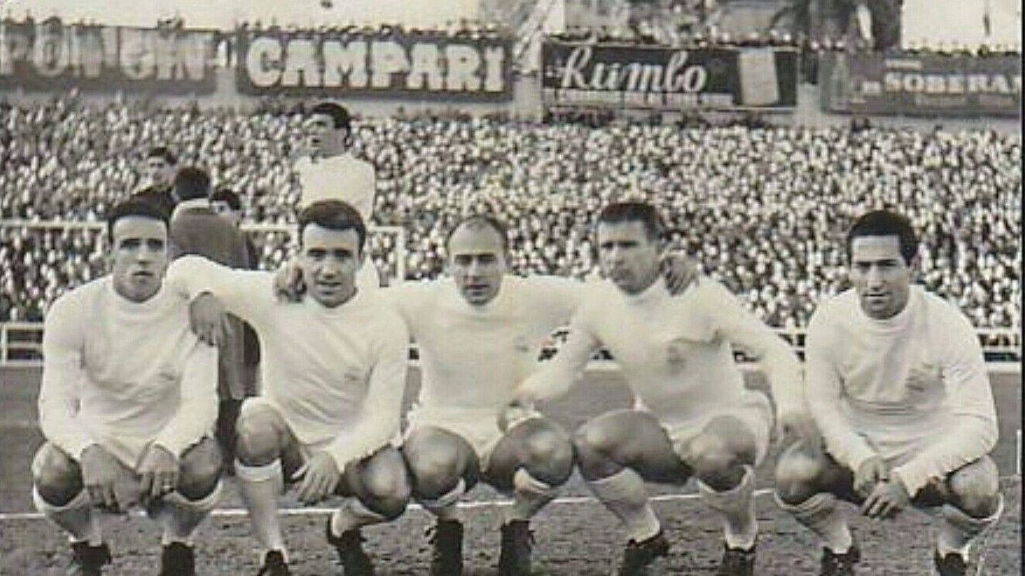 Canario, Del Sol, Di Stéfano, Puskas y Gento. (Real Madrid)