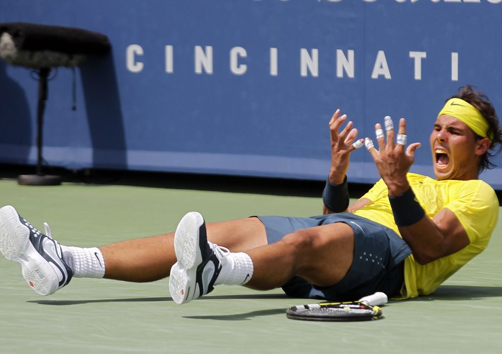 Foto: Rafa Nadal celebra su victoria en Cincinnati (Reuters).