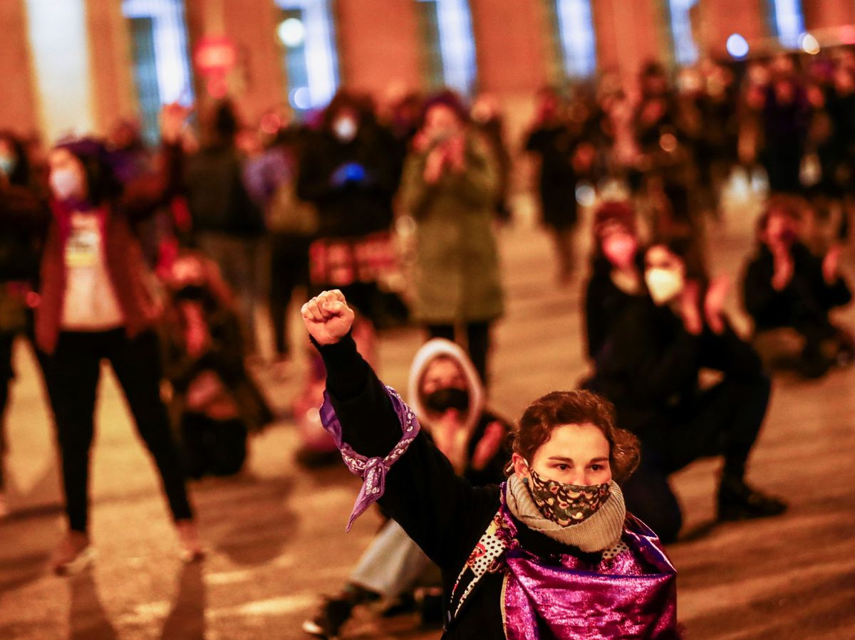 Foto: Día Internacional de la Mujer en Madrid. (Reuters) 