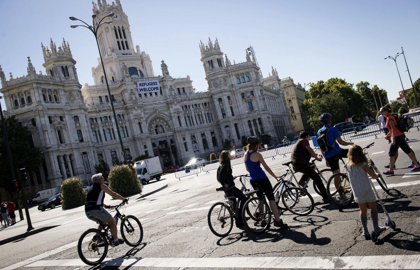Vista exterior del Ayuntamiento de Madrid. (EFE)