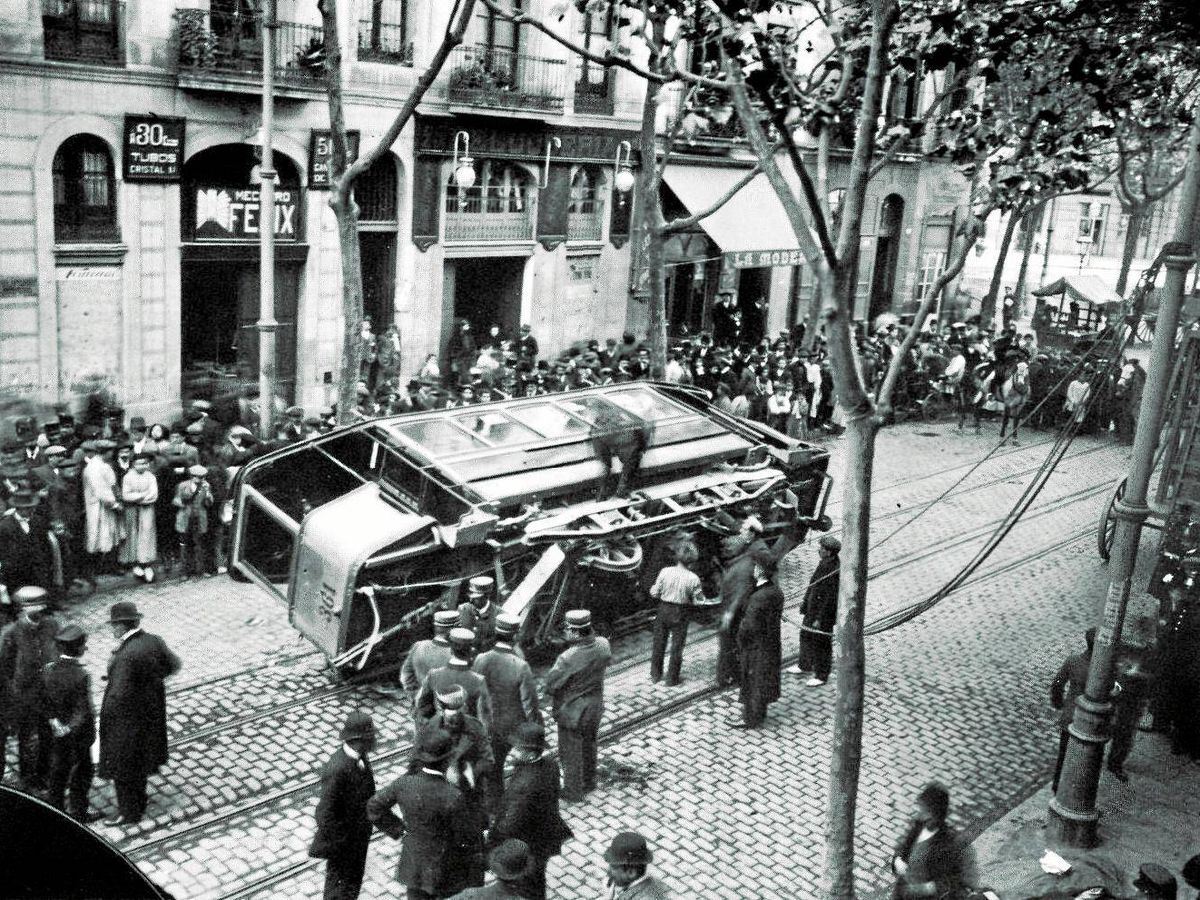 Foto: Disturbios en Barcelona en 1917