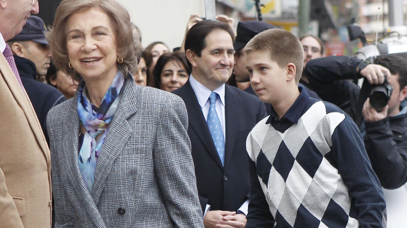 Foto: La Reina Sofía y su nieto Juan, en una imagen de archivo (Gtres)