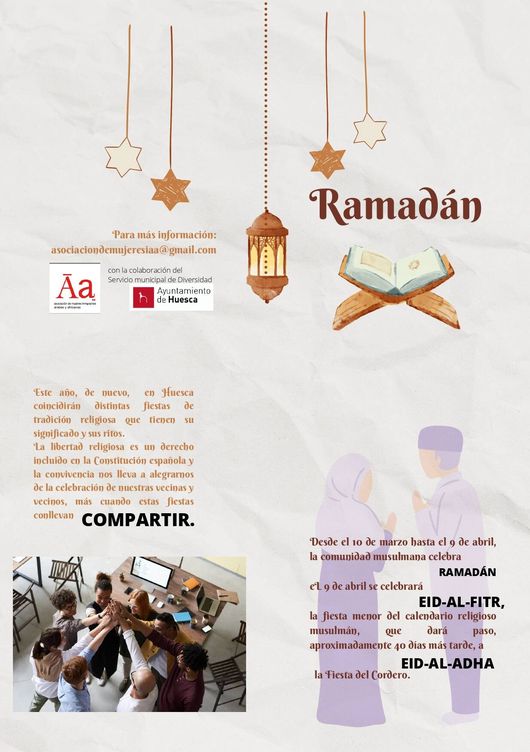El folleto del Ramadán que criticó Vox. (Cedida)