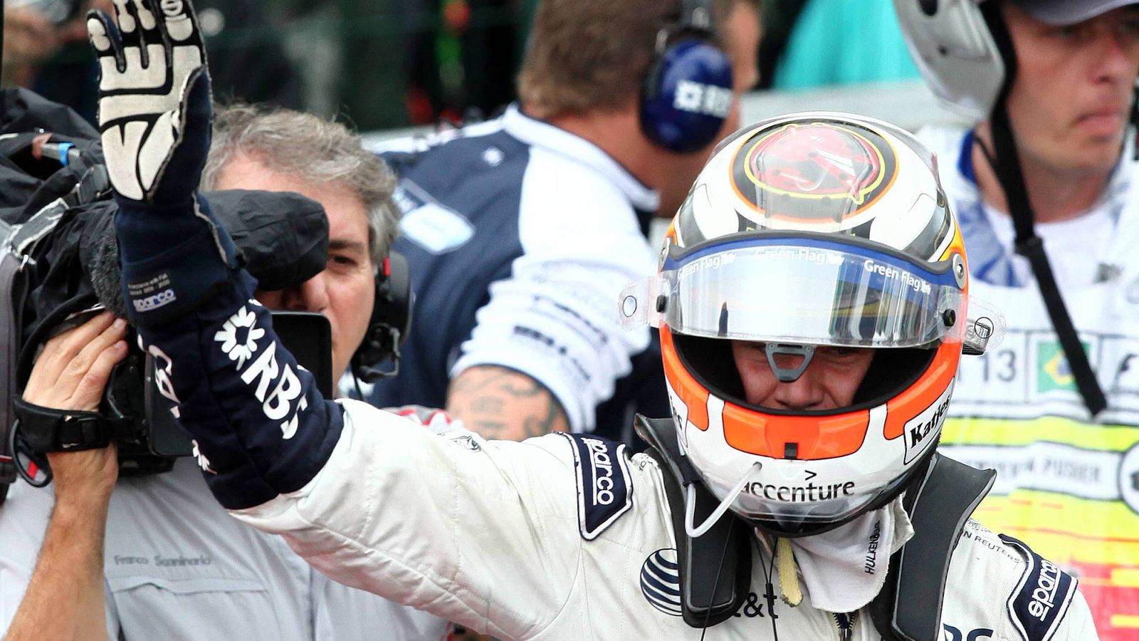 Foto: Hulkenberg ganó la 'pole' en Brasil en su primer año en la Fórmula 1 (efe)
