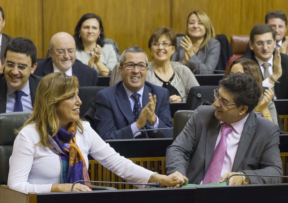 Foto: La presidenta andaluza, Susana Díaz, y el vicepresidente Diego Valeras (IU) (EFE)